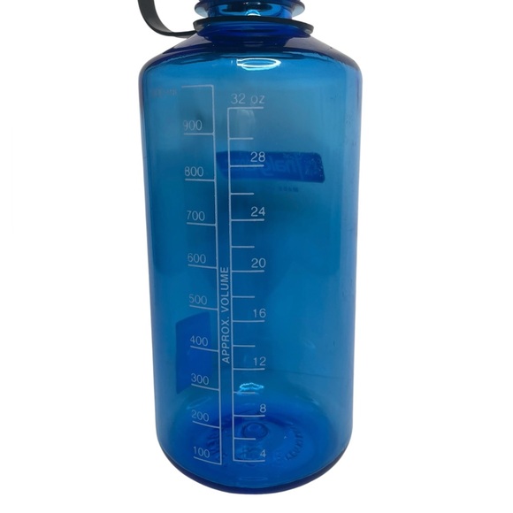 Nalgene Blue No BPA Water Bottle Narrow Mouth 32 oz Hiking Exercise USA Made - Picture 13 of 14